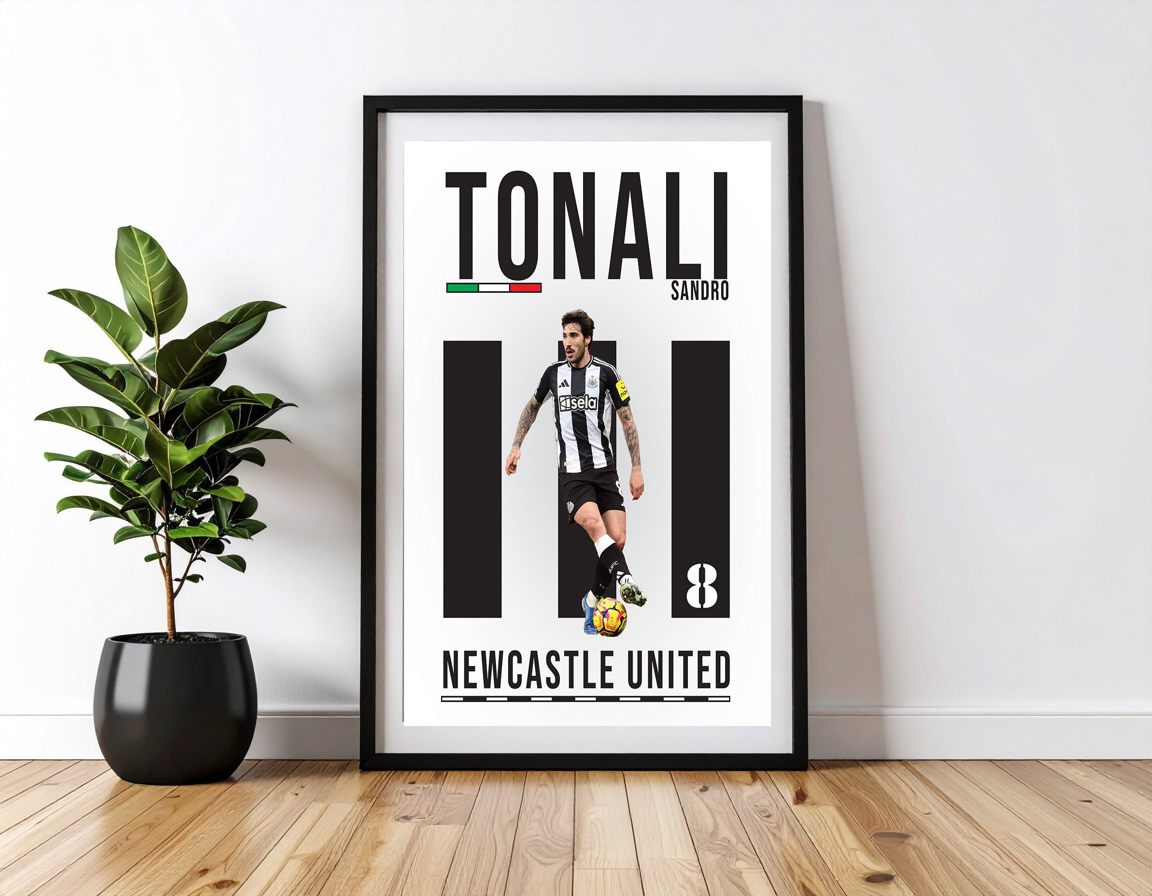 Newcastle United - Sandro Tonali - Art print