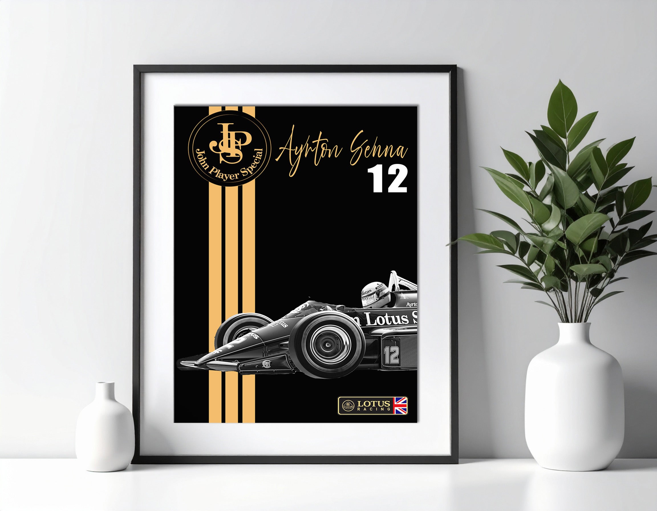 Ayrton Senna Lotus - Art print