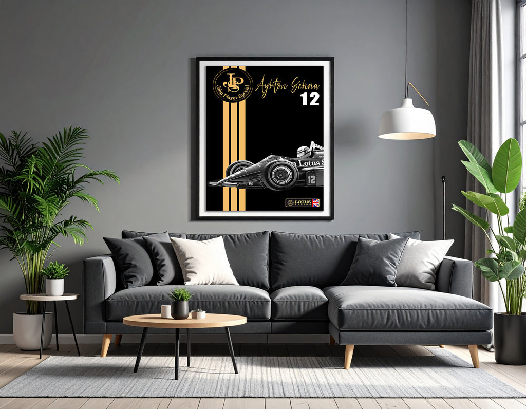 Ayrton Senna Lotus - Art print