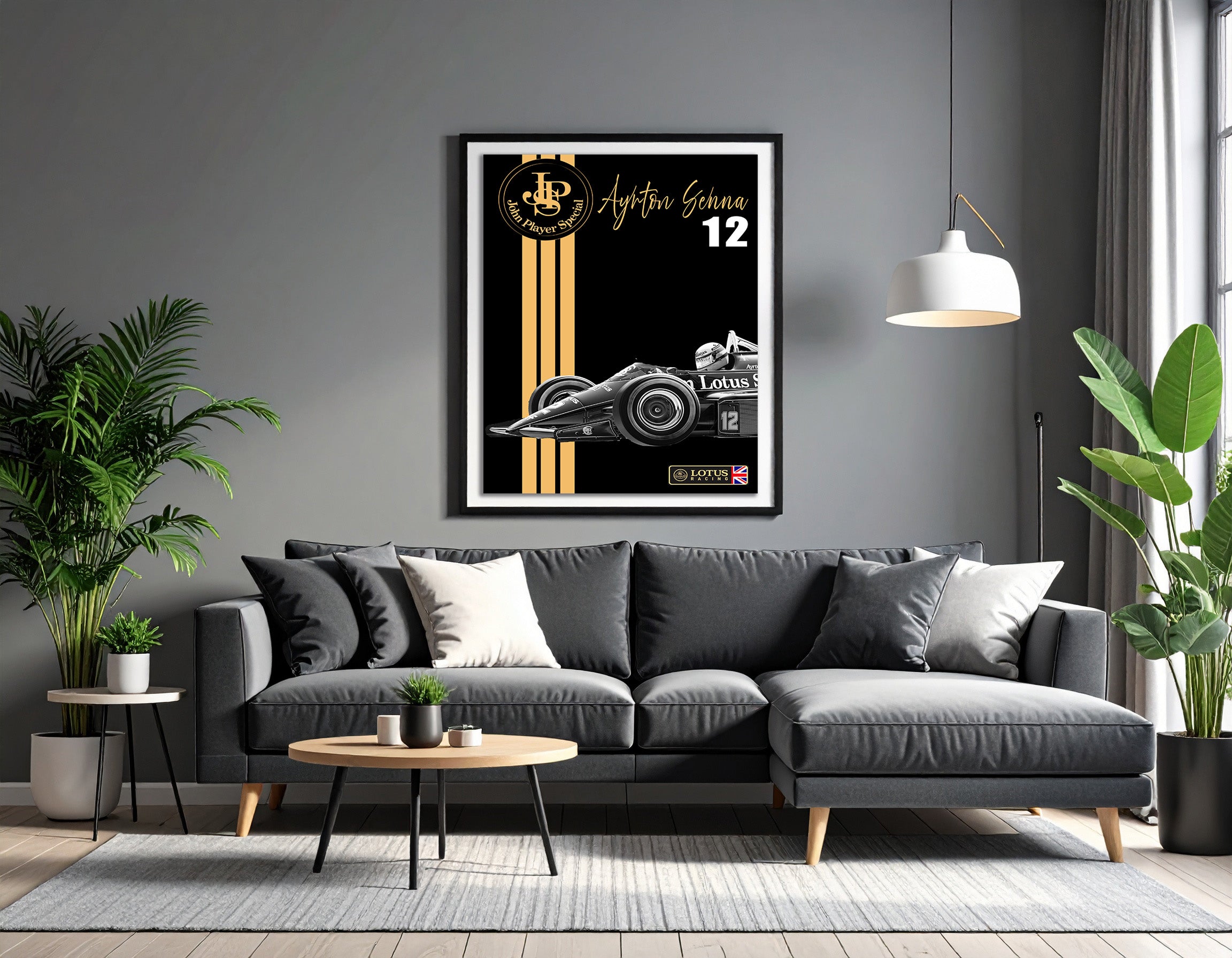 Ayrton Senna Lotus - Art print