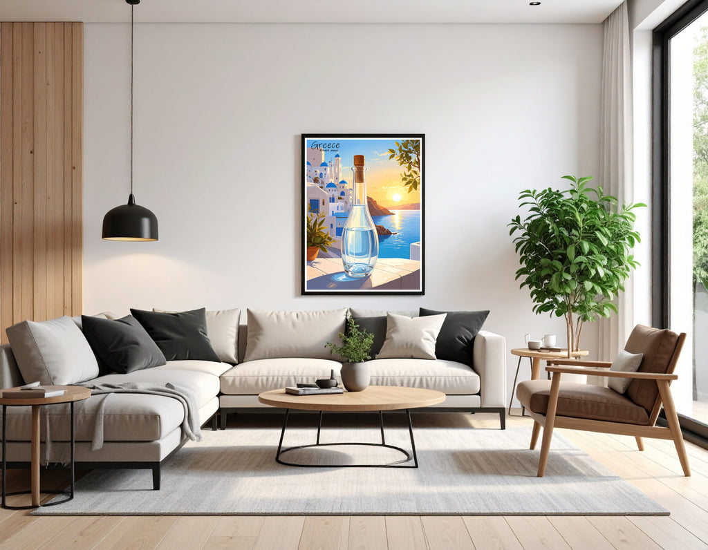 Greek ouzo - Art print