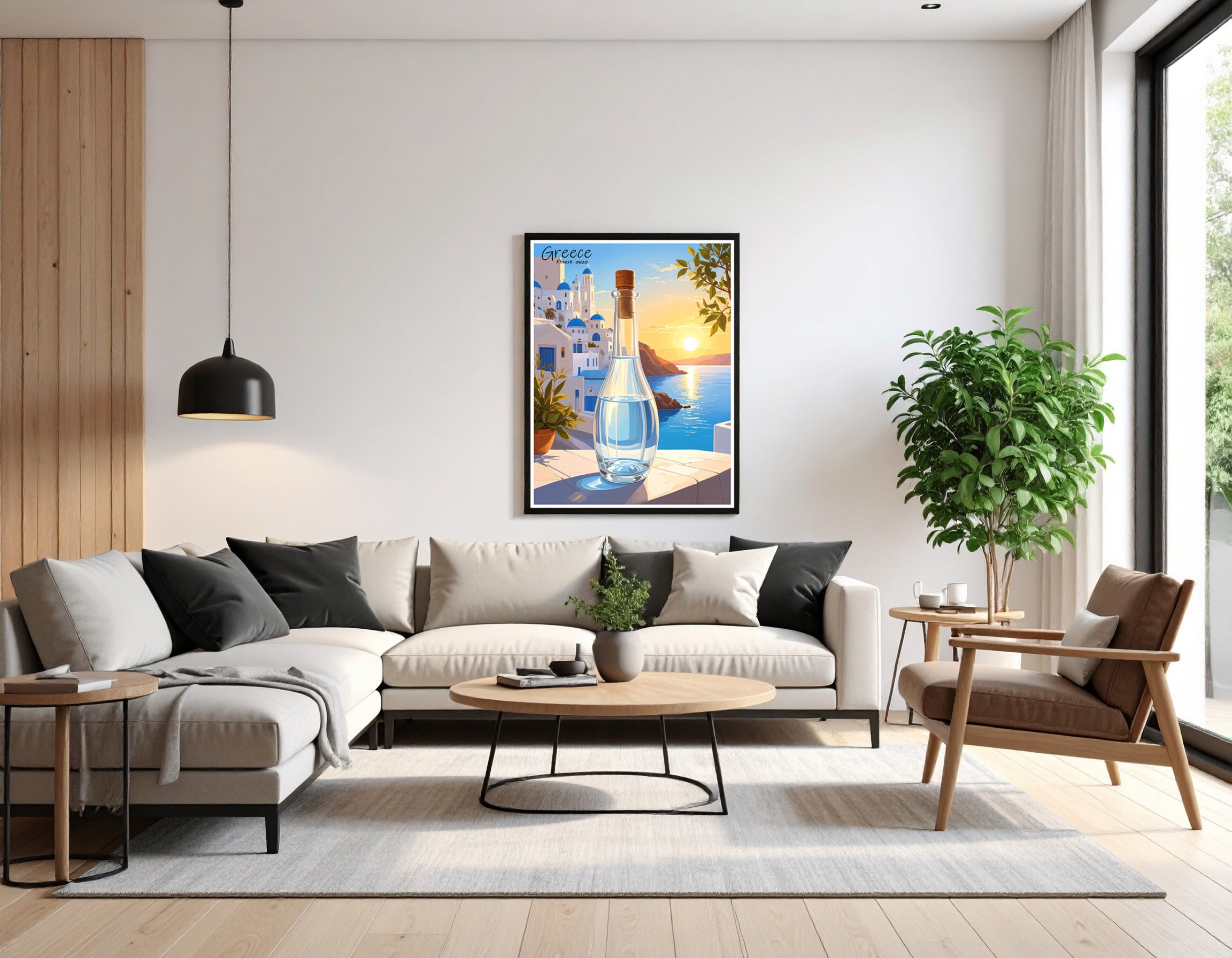 Greek ouzo - Art print