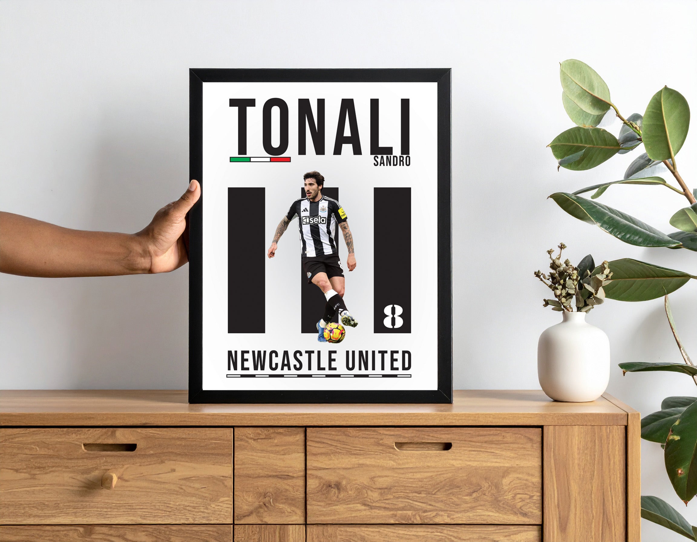 Newcastle United - Sandro Tonali - Art print